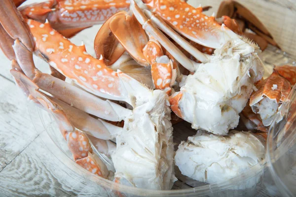 Fruits Mer Crabe Asiatique Street Food Dans Une Assiette Sur Photos De Stock Libres De Droits