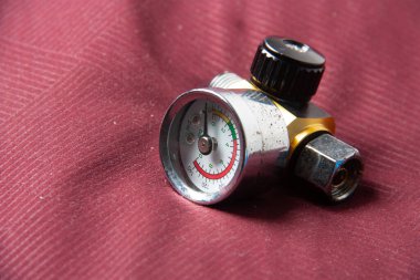 Arka plan teknolojisi üzerindeki Buhar Basıncını Ölçmek için Rüzgâr Ölçeği birim çubuğu Vintage Skalası