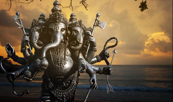 Ganesha Tem Velho Poder Lugar Religioso Que Separado Por Trás — Fotografia de Stock