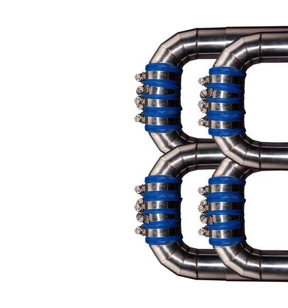 Tecnología Del Sistema Del Conducto Aire Del Acero Inoxidable Fondo —  Fotos de Stock