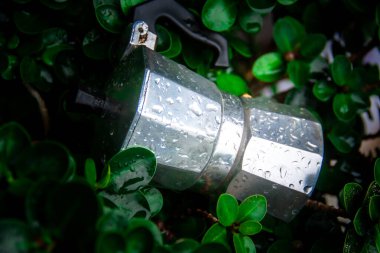 İtalyan Moka Pot 'u İtalyan Moka Pot' undan ayrıldı İtalyan moka otu kahvesi kaldı