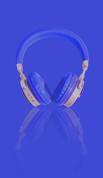 Słuchawki Białym Tle Nieba Nowa Technologia — Zdjęcie stockowe