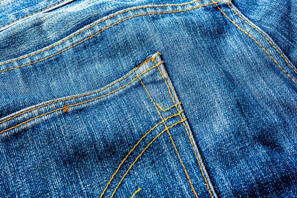 Kot pantolon, mavi kot kumaş dokusu, klasik kot pantolon dokusu, yakın çekim. Reklam veya klasik arkaplan için kopyalama alanı olan kot dokusunun mavi rengi.