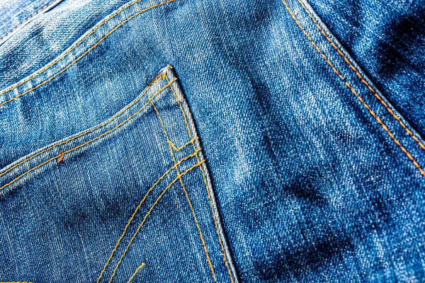 Jeans Blue Jean Fabric Texture Background Classic Jeans Texture Blue — Stock Photo, Image