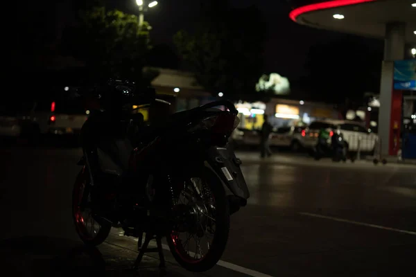 Red motorcycles, led system, auto, honda technology, 110cc system, Nonthaburi, Thailand 26 November 2021