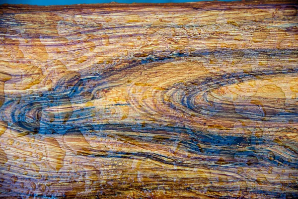 Water Drops Wooden Floor Uneven Surface Background Image — Fotografia de Stock