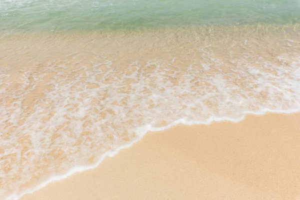 Bulles Vagues Mer Sur Plage Sable — Photo