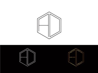 AD altıgen şekilli Harfler Tasarımı