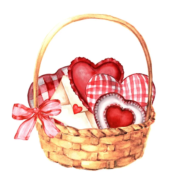 Día San Valentín Acuarela Ilustración —  Fotos de Stock