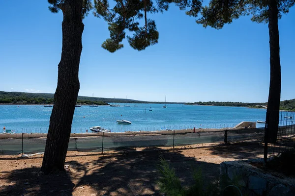 Cres Losinj Adalarını Adriyatik Denizi Hırvatistan Ayıran Kanaldan Çekilen Osor — Stok fotoğraf