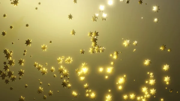 Parlayan Yıldız Parçacıkları Ile Soyut Bir Arkaplan Boyutlu Resimleme — Stok fotoğraf