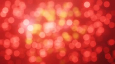 Bulanık, bulanık, parlayan arkaplanı Bokeh ile kapatılmış. 3d video animasyonu.
