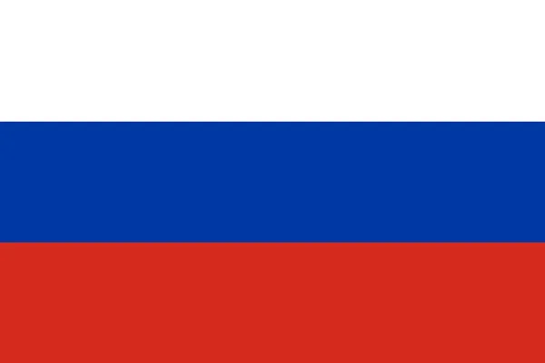 Ruská Vlajka Ruská Vlajka Vykreslování — Stock fotografie