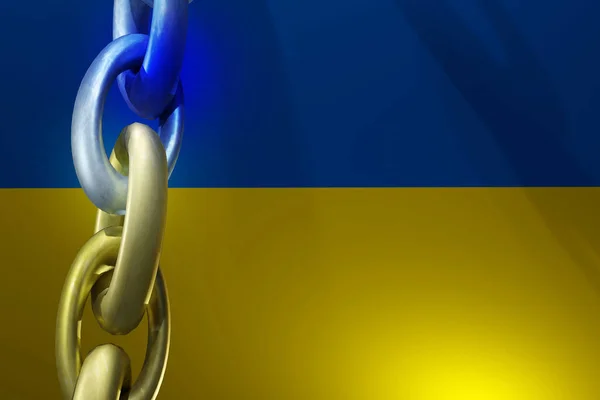 우크라이나 국기에는 우크라이나 있습니다 연합의 — 스톡 사진