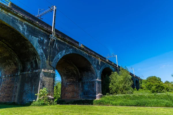 View Looking Fourteen Arches Viaduct Wolverton Summertime — Stock Photo, Image