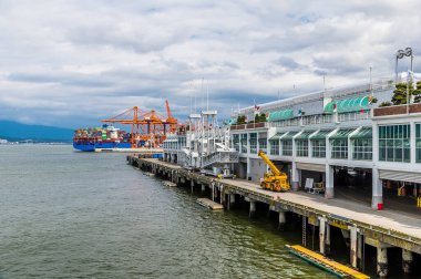Kanada 'nın yaz aylarında Vancouver, Kanada' daki son durak manzarası