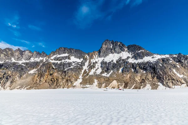 View Back Camp Denver Glacier Close Skagway Alaska Summertime — Stok fotoğraf