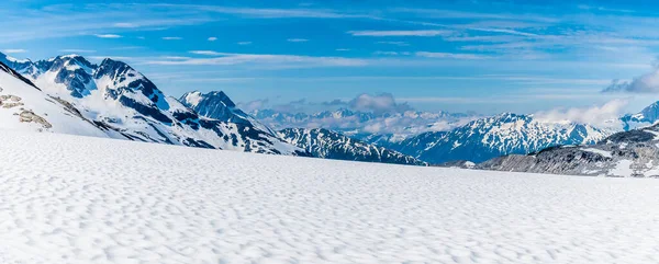 Panorama View Westward Denver Glacier Close Skagway Alaska Summertime — Stok fotoğraf