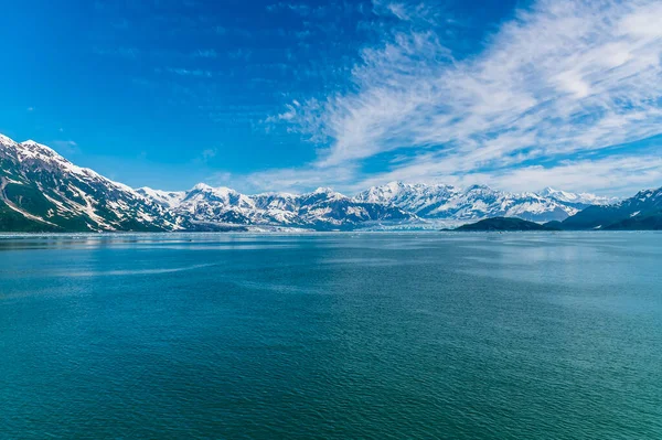 Panorama View Disenchartment Bay Valerie Hubbard Glaciers Alaska Summertime — Stock Fotó