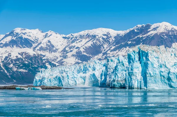 View Disenchartment Bay Islets Snout Hubbard Glacier Alaska Summertime — 图库照片