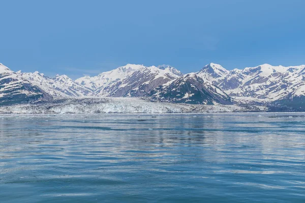 View Icy Waters Disenchartment Bay Valerie Glacier Alaska Summertime — Fotografia de Stock