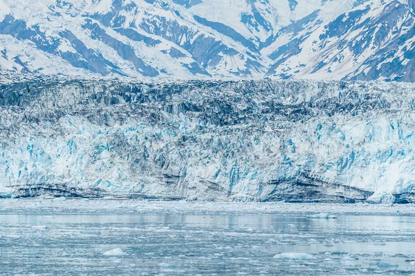 Close View End Hubbard Glacier Alaska Summertime — Fotografia de Stock