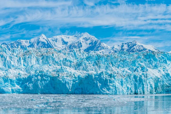 View Ice Wall Hubbard Glacier Alaska Summertime — Foto de Stock