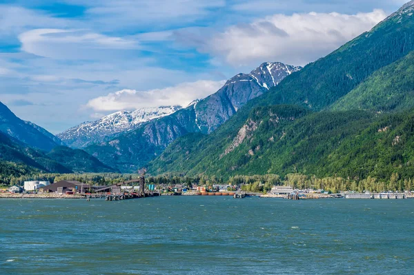 View Port Skagway Alaska Summers Evening — Foto Stock