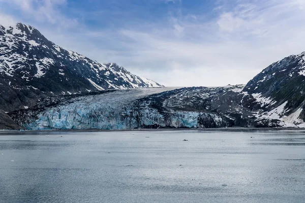 View Looking Back Reid Glacier Glacier Bay Alaska Summertime — Zdjęcie stockowe