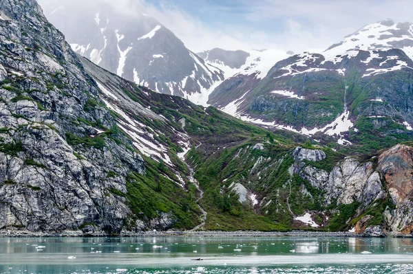 View Margerie Glacier Valleys Glacier Bay Alaska Summertime — Stock Fotó