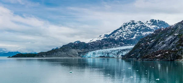 View Waters Glacier Bay Reid Glacier Alaska Summertime — Fotografia de Stock