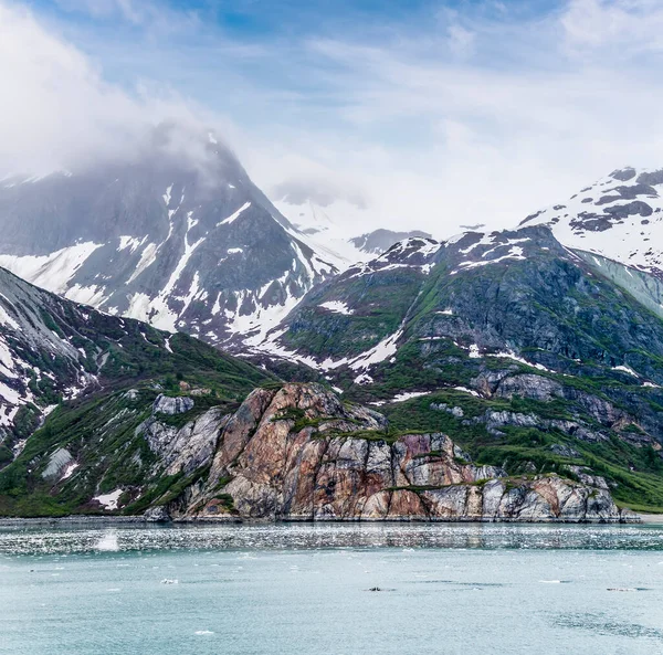 View Colouful Sides Glacier Bay Alaska Summertime — Stock fotografie