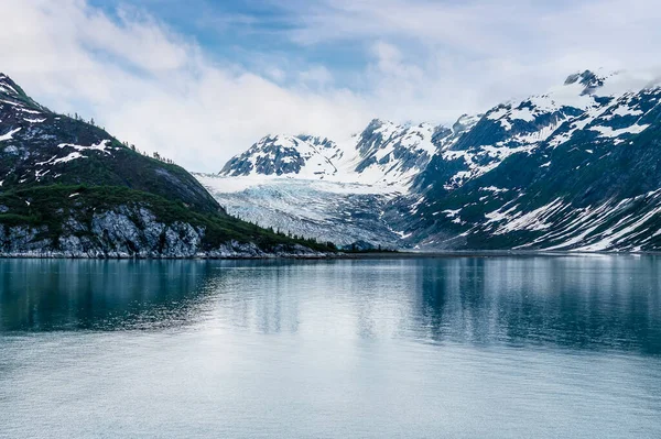 View Side Margerie Glacier Glacier Bay Alaska Summertime — Fotografia de Stock