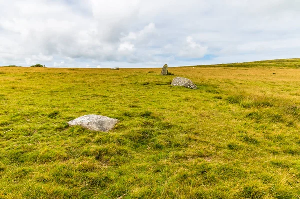 View Waun Mawn Standing Stones Source Stones Stonehenge Preseli Hills — Stock Photo, Image