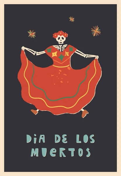 El dia de los muertos, a tradução é dia dos mortos. banner para o