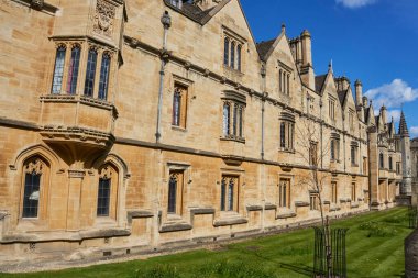 OXFORD, İngiltere - 13 Nisan 2021. Oxford Üniversitesi, Oxford, İngiltere.