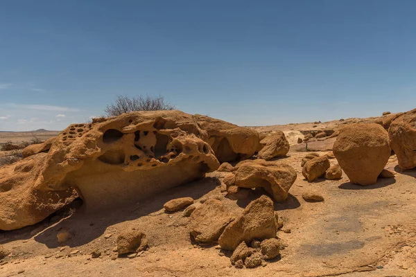 Скалы Пустыне Возле Шпицкоппе Намибия — стоковое фото