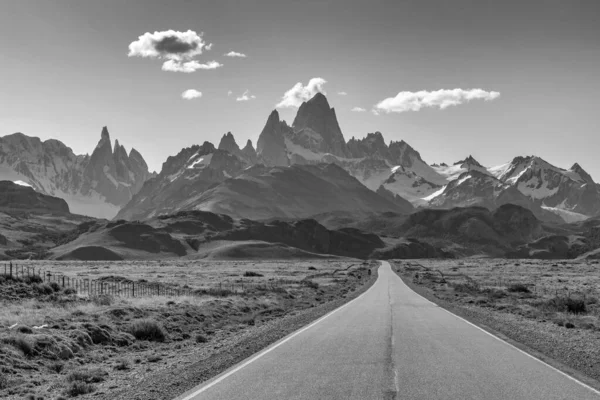 Mount Fitz Roy Cerro Torre Poblíž Chalten Argentina — Stock fotografie