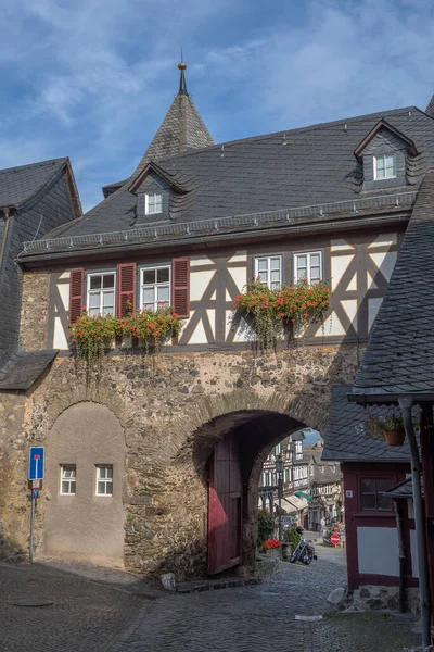 Edifícios Castelo Medieval Braunfels Hesse Alemanha — Fotografia de Stock