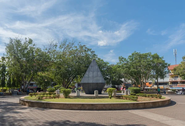 David Panamá Marzo 2019 Fuente Parque Cervantes David Panamá —  Fotos de Stock