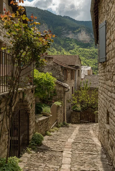 Historiska Byggnader Kommunen Sainte Enimie Gorges Tarn Causses Occitania Frankrike — Stockfoto