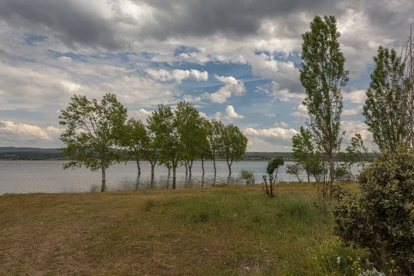 Pohled Přehradu Alange Badajoz Extremadura Španělsko — Stock fotografie