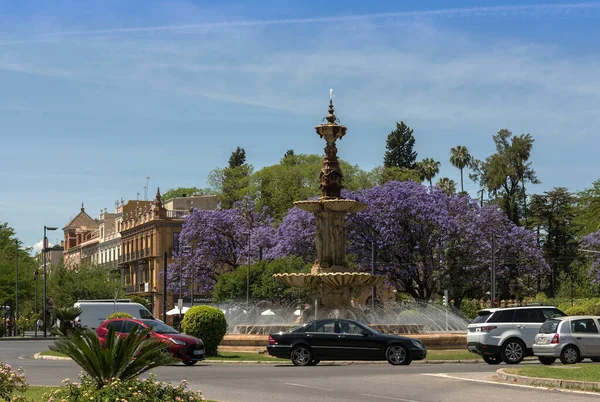 Seville Spain May 2022 Fountain Four Seasons Seville Spain — Zdjęcie stockowe