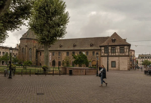 Colmar France August 2022 People Front Unterlinden Museum Colmar Alsac — Stok fotoğraf