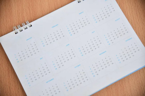 Close White Calendar Planning Concept — Stock Photo, Image