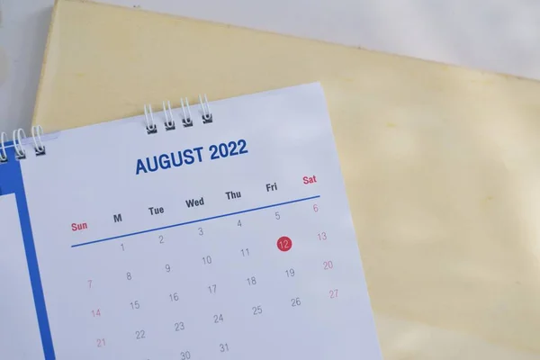 Página Borrosa Del Calendario Tone Planning Concepto Blanco — Foto de Stock