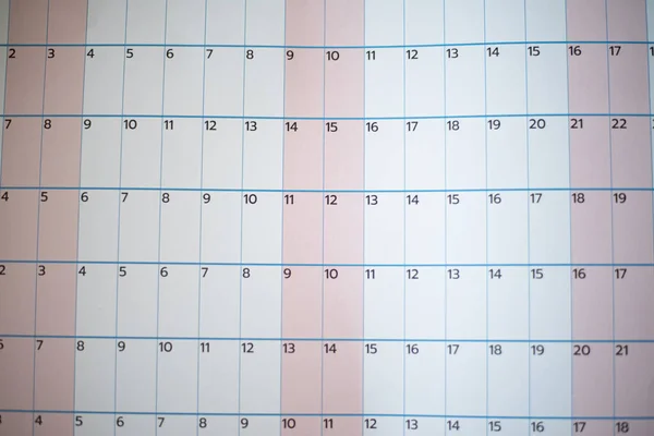 Numero Close Sul Calendario Nel Concetto Pianificazione — Foto Stock