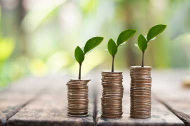 Tasarruf para kavramında bulanık arkaplan para.