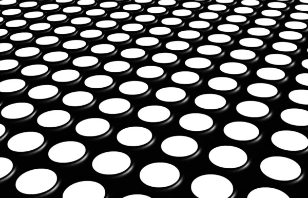 Abstract Pattern White Spots Black Background Illustration — Stock Photo, Image