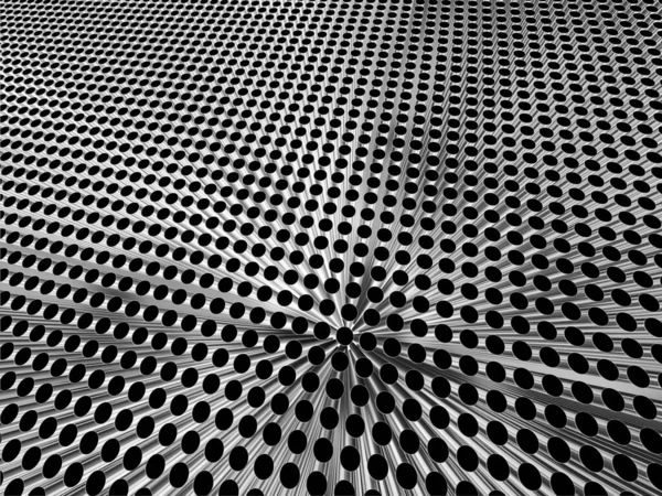 Чорно Білий Абстрактний Візерунок Металевих Трубок Ілюстрації — стокове фото